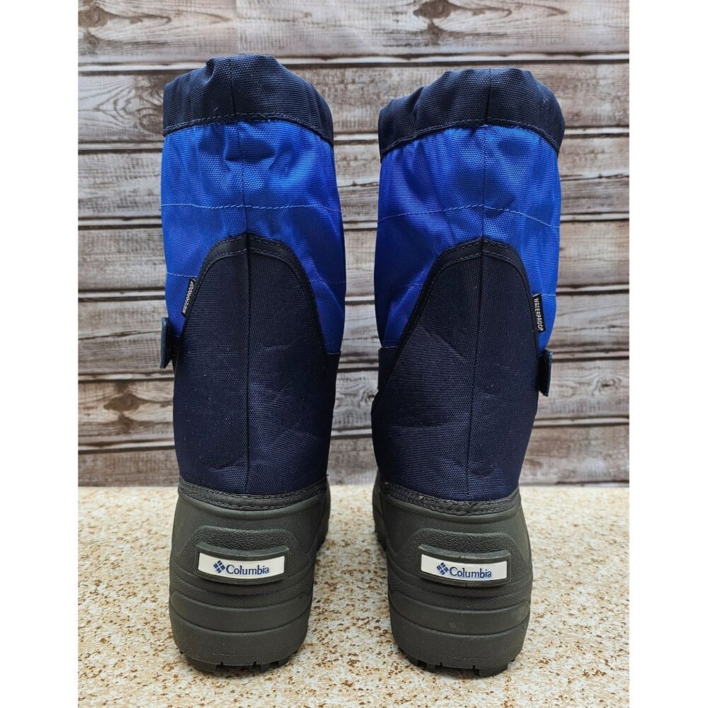 Columbia Powderbug Plus Blue Big Kid's Snow Boots Size 7 - Picture 5 of 10
